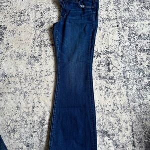 American Eagle Super Stretch Kick Boot 16 Long Women's Dark Indigo Blue Jeans